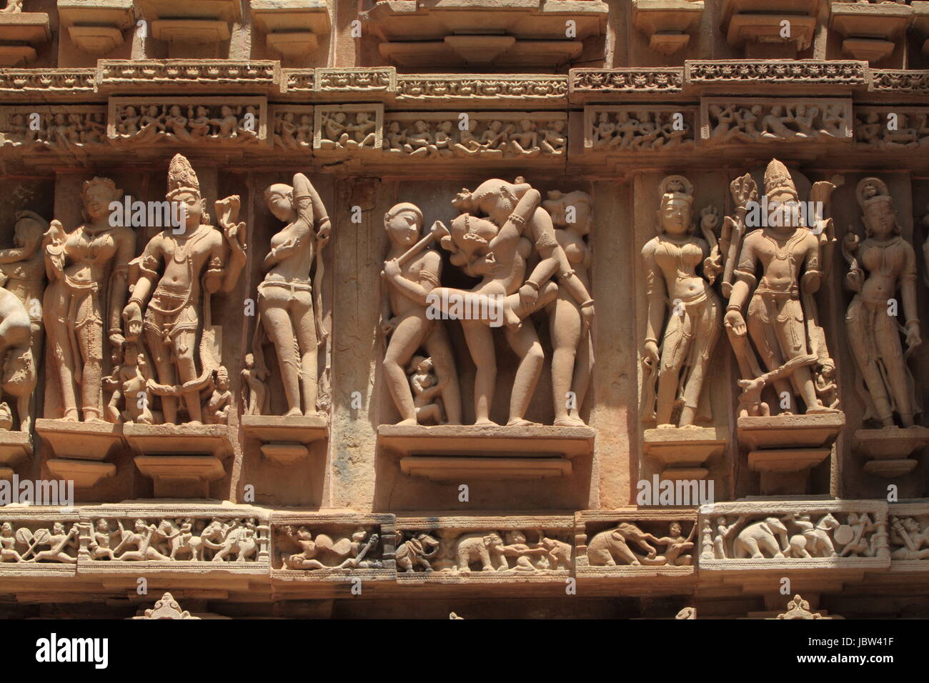 the temple town of khajuraho in india Stock Photo - Alamy