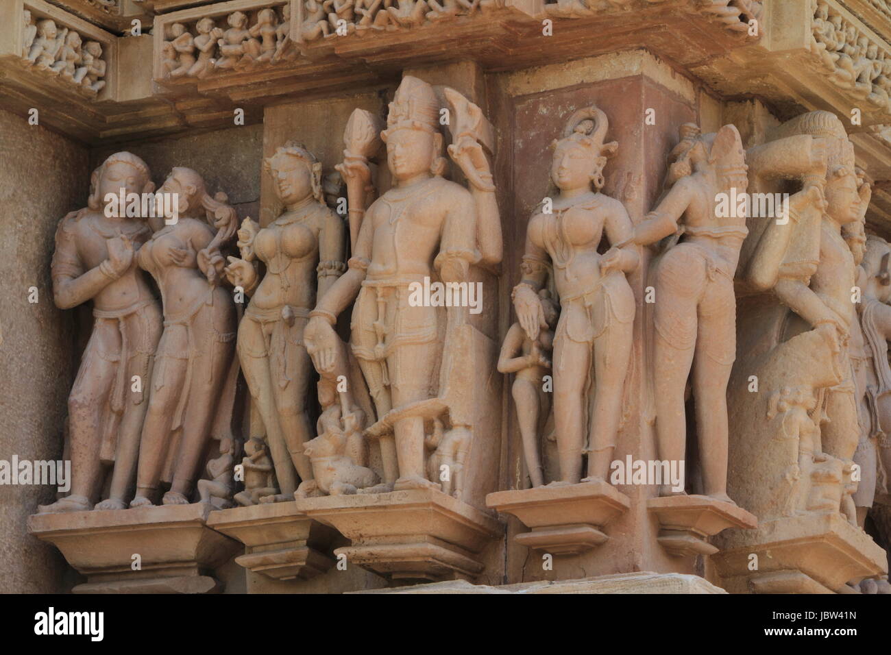 the temple town of khajuraho in india Stock Photo
