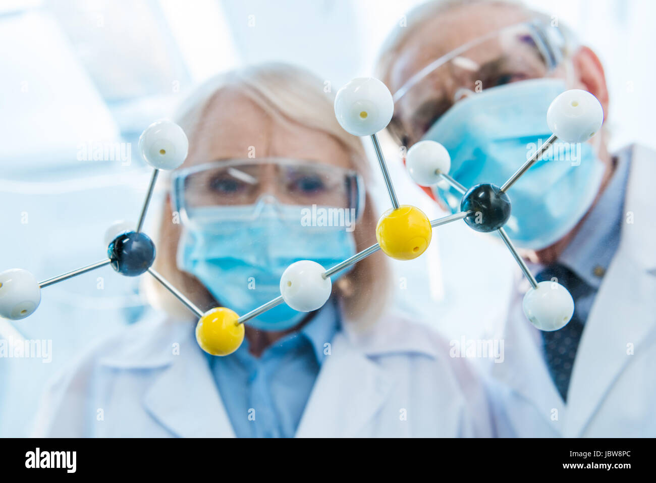 Lab scientists molecular model hi-res stock photography and images - Alamy