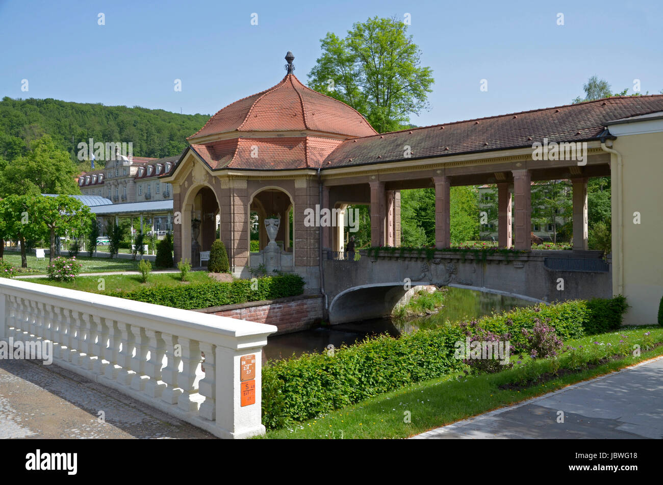 Pavillon im Kurpark Bad Brückenau Stock Photo Alamy