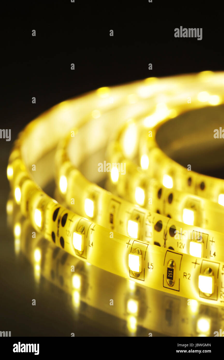 warm white led strip Stock Photo Alamy