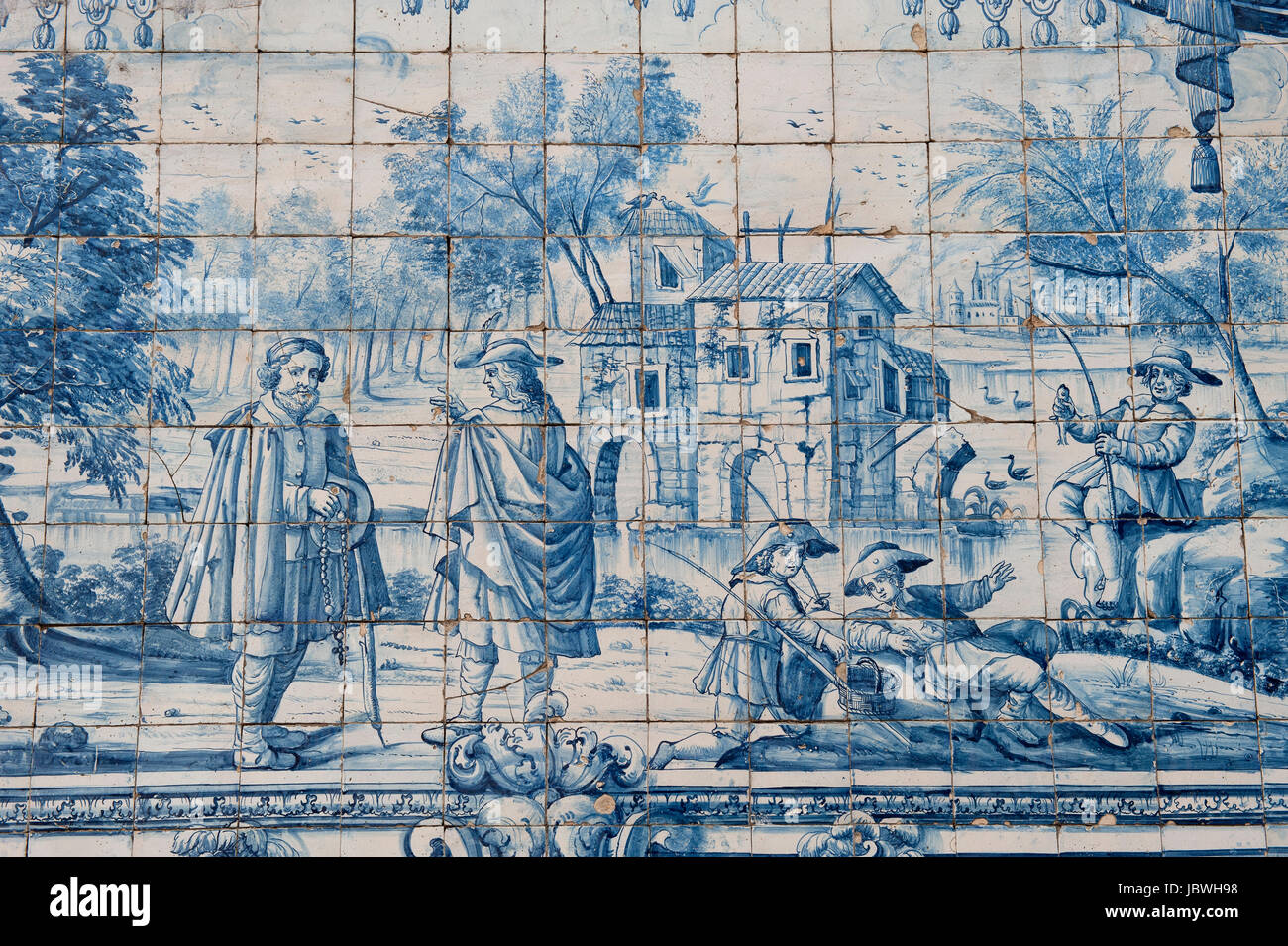 Da Sé Cathedral, Azulejos, Barredo district, Porto, Portugal, Unesco World Heritage Site Stock Photo