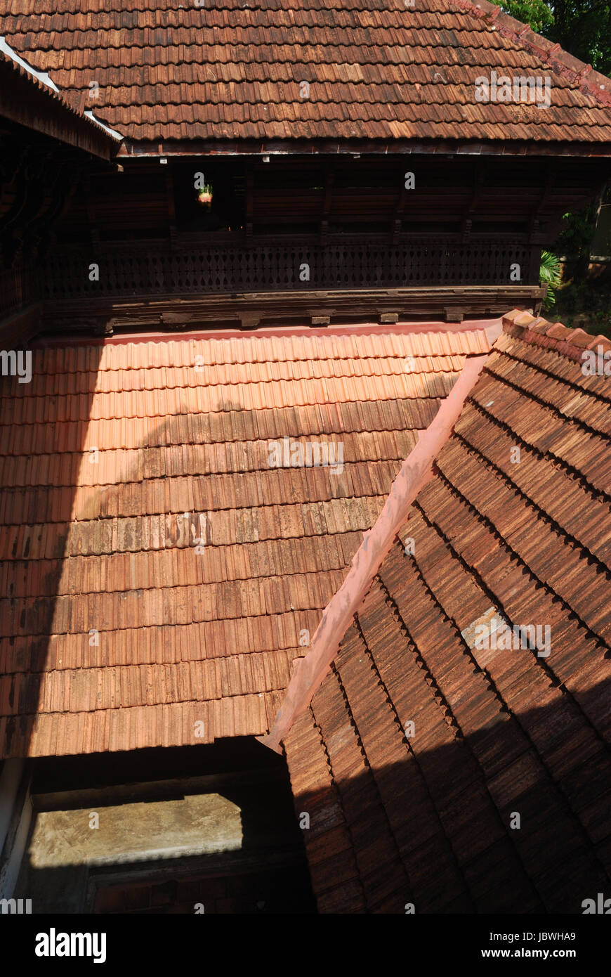 roof tiles,kerala,india Stock Photo