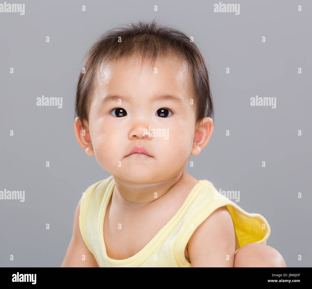 Confuse baby girl Stock Photo - Alamy
