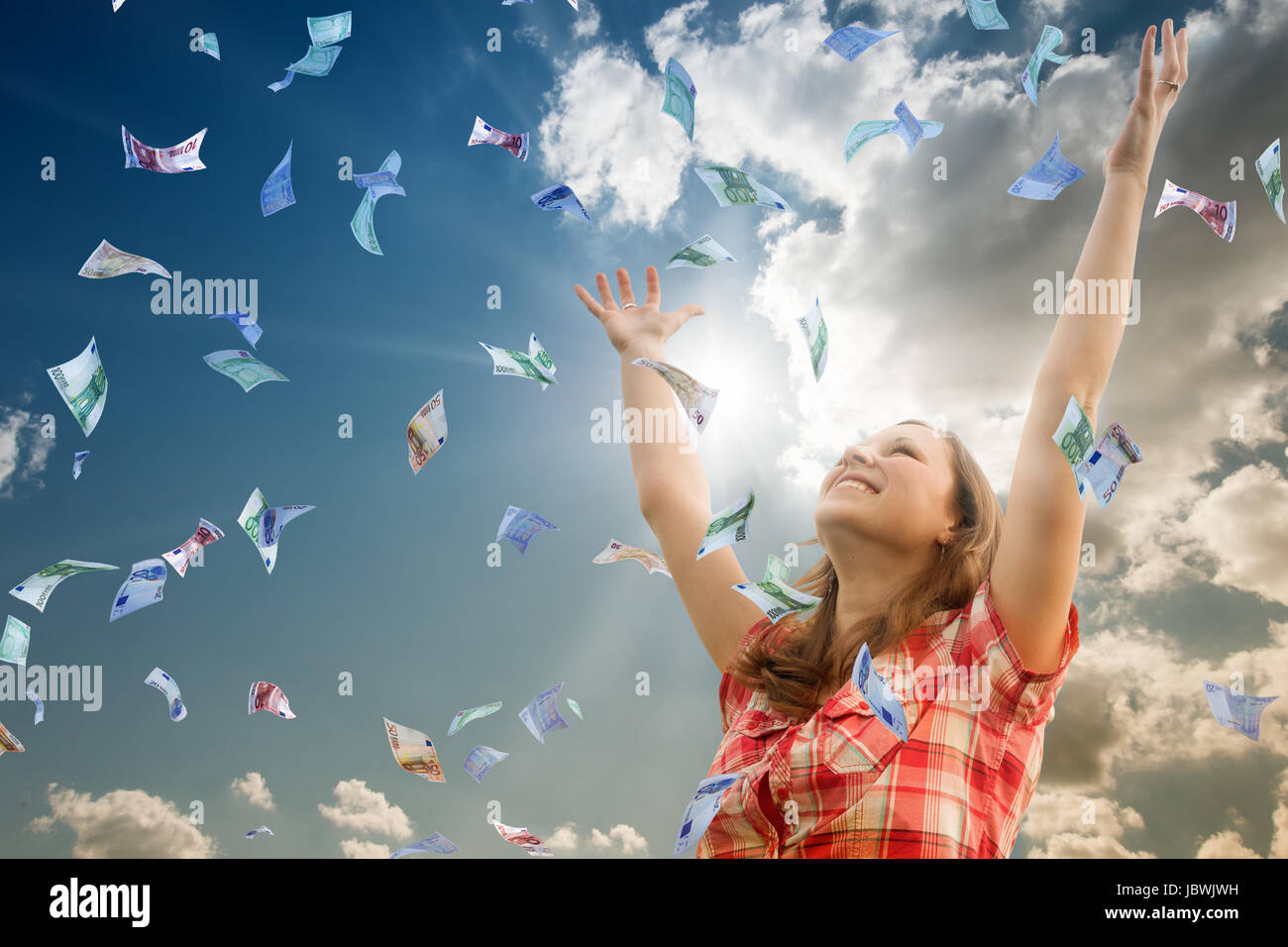 pennies from heaven Stock Photo Alamy