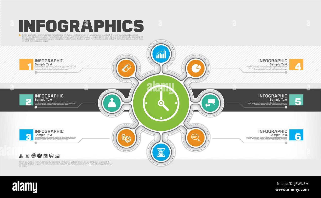 Infographic business template. Vector illustrating for your presentation Stock Vector