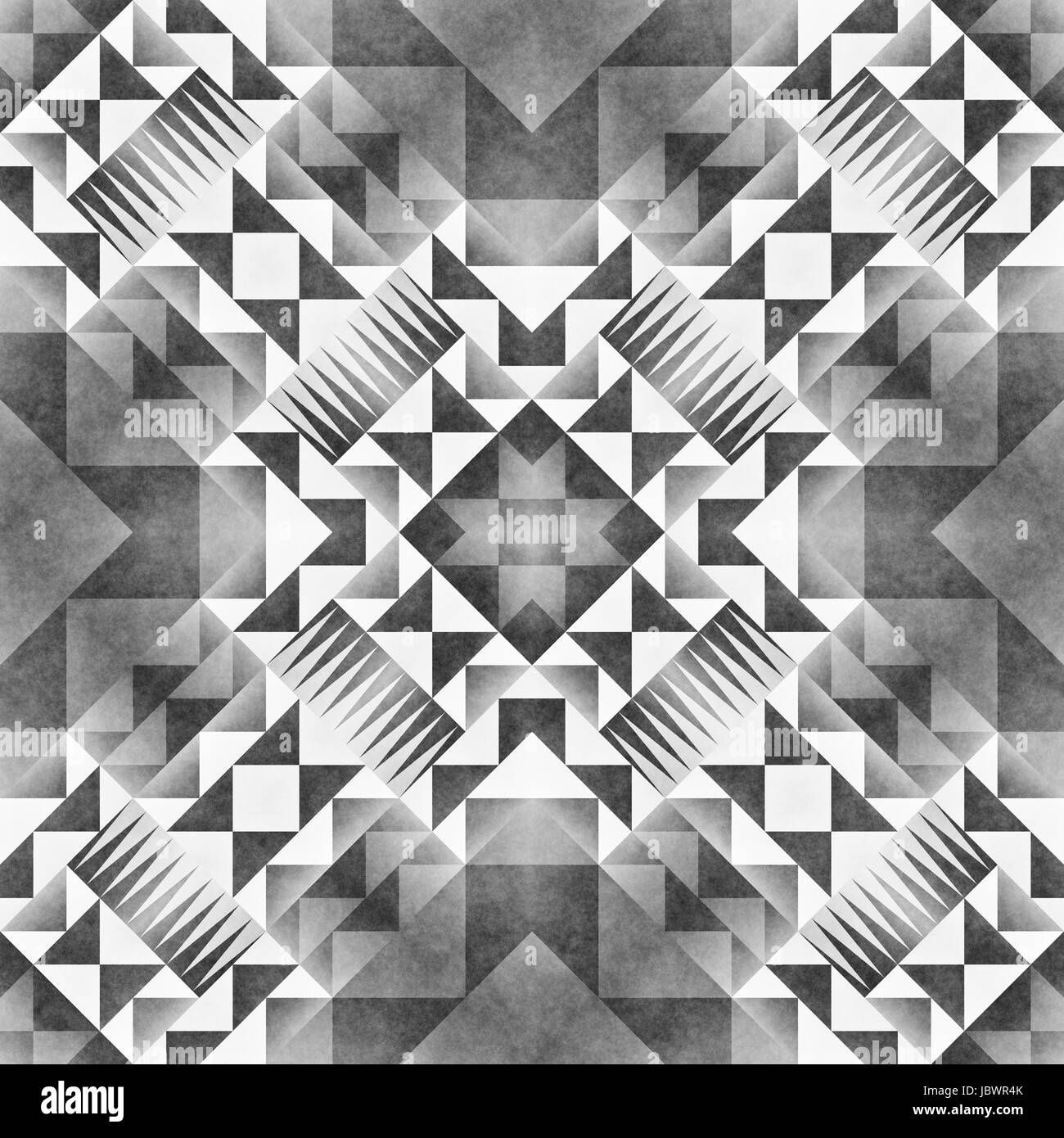 Monochrome Tribal Seamless Pattern. Aztec Style Abstract Geometric Art ...