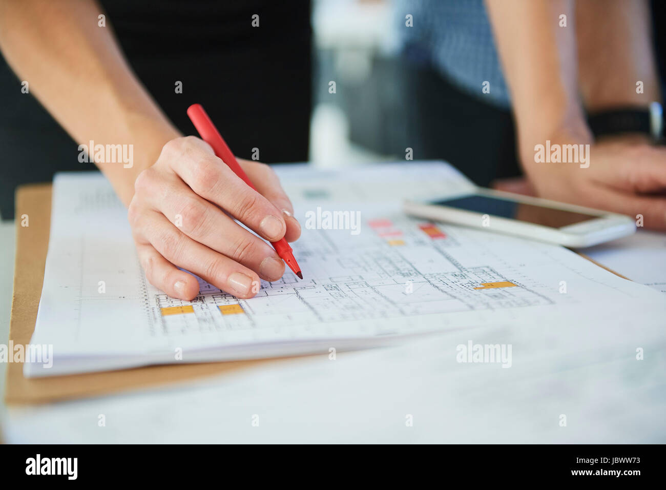 Cropped view of man writing Stock Photo - Alamy
