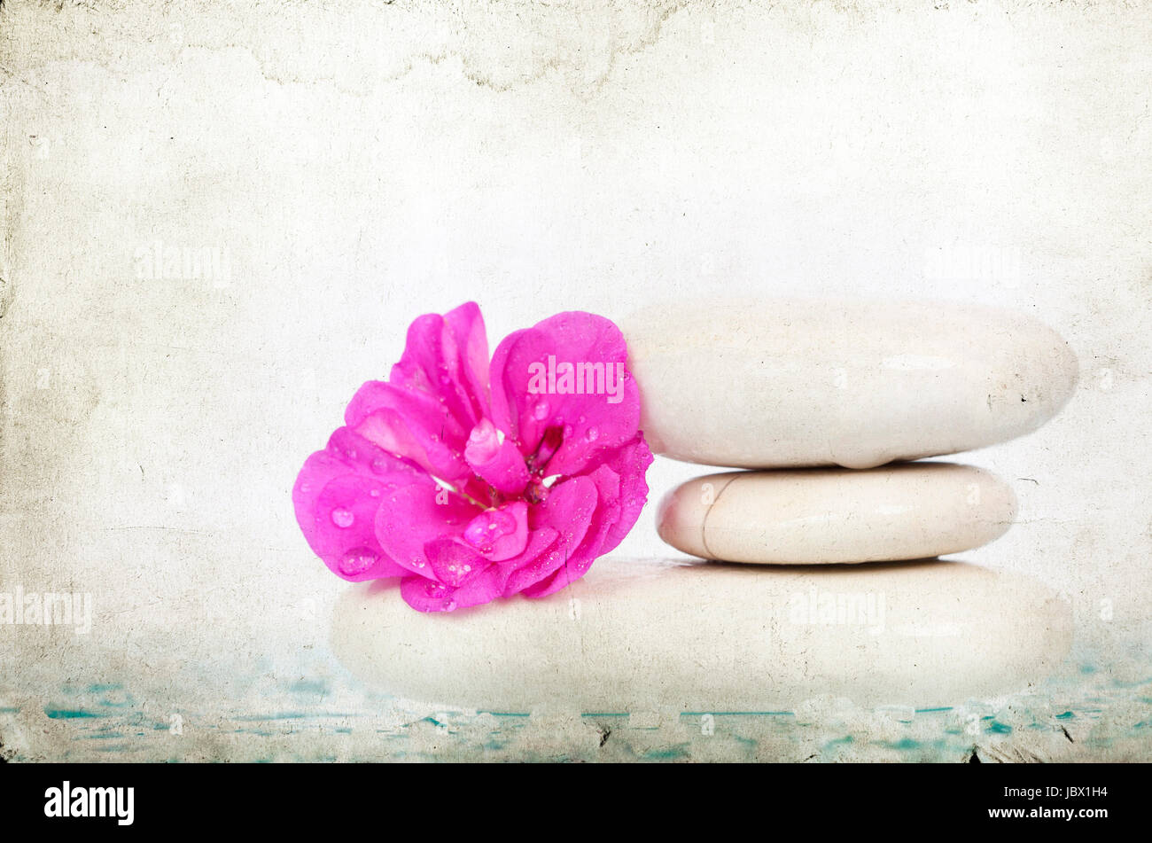 Spa composition wet stones hi-res stock photography and images - Alamy