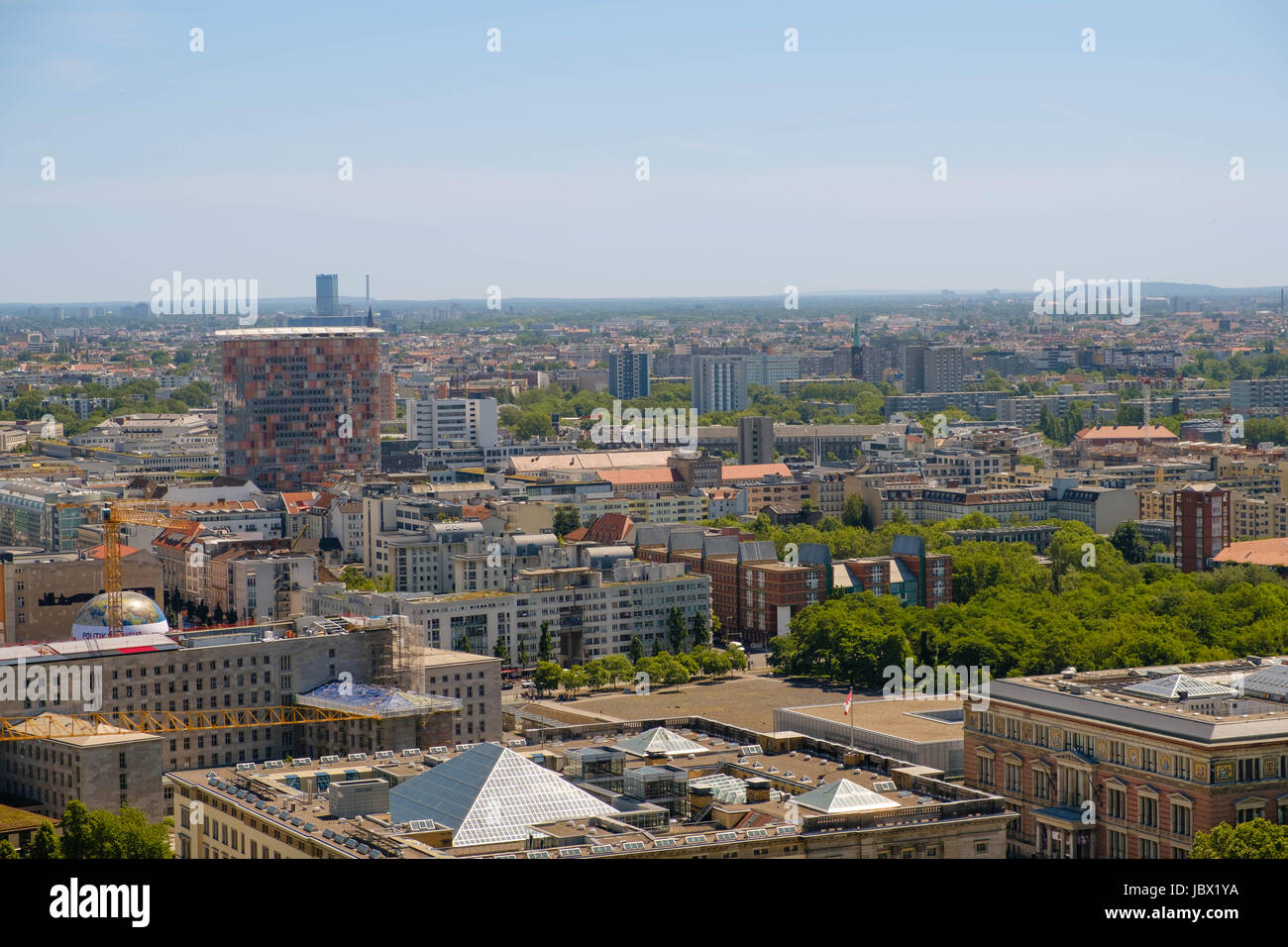 Berlin, Germany - june 9, 2017: Cityscape of Berlin Kreuzberg - Skyline of Berlin, Kreuzberg Stock Photo