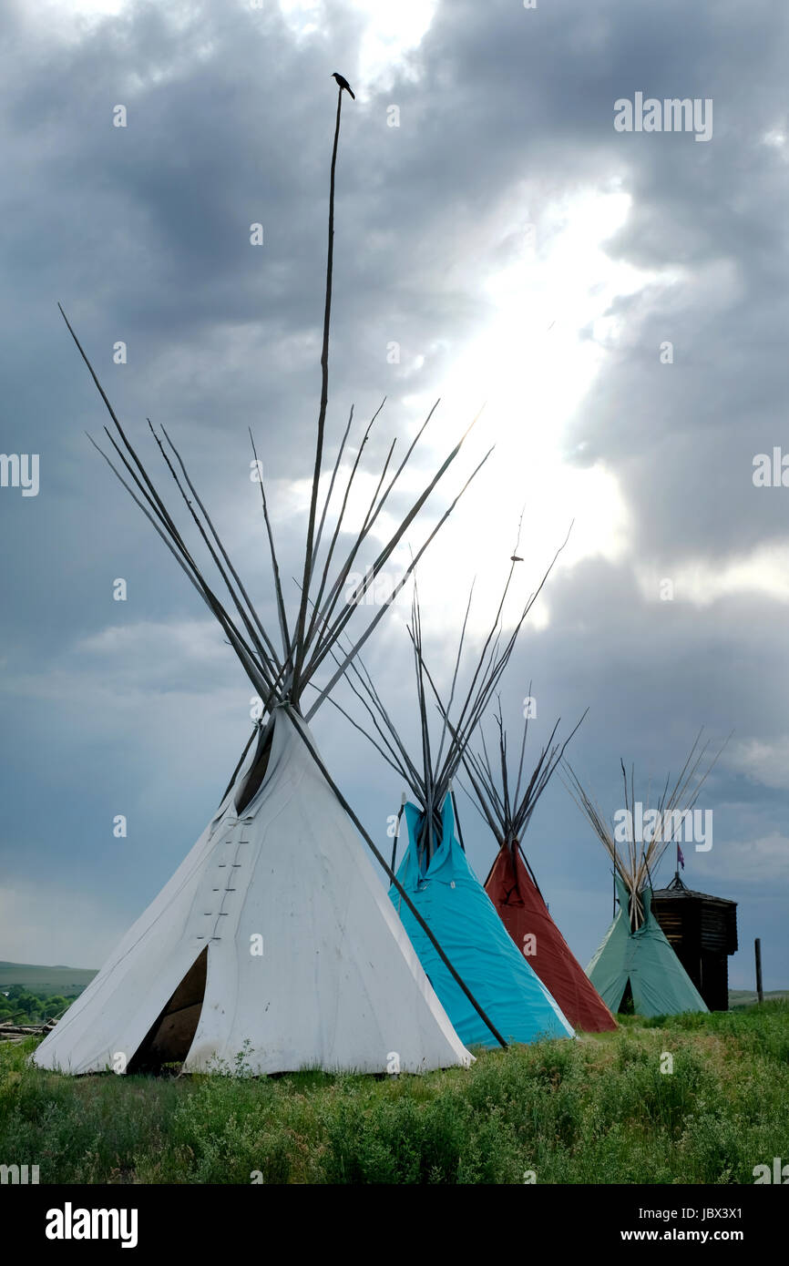 Native American Teepee at the Little Bighorn Battlefield Trading Post
