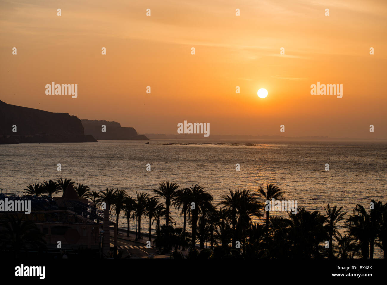 The Sunset in Spain Stock Photo