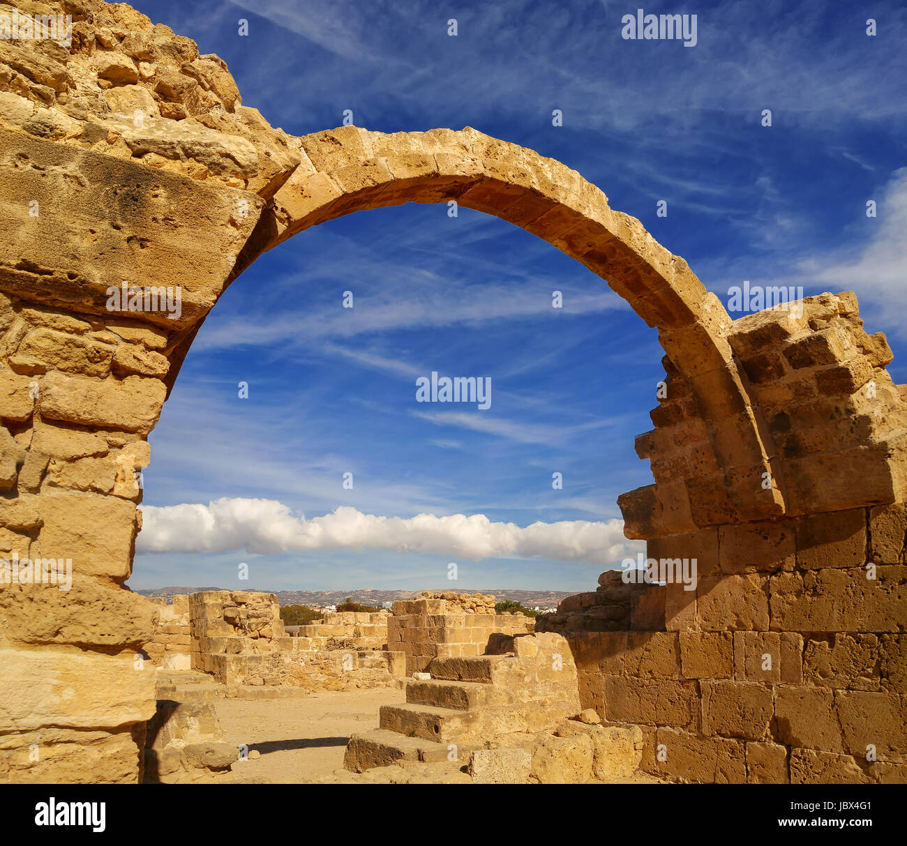 Ancient ruins near Pathos Stock Photo Alamy