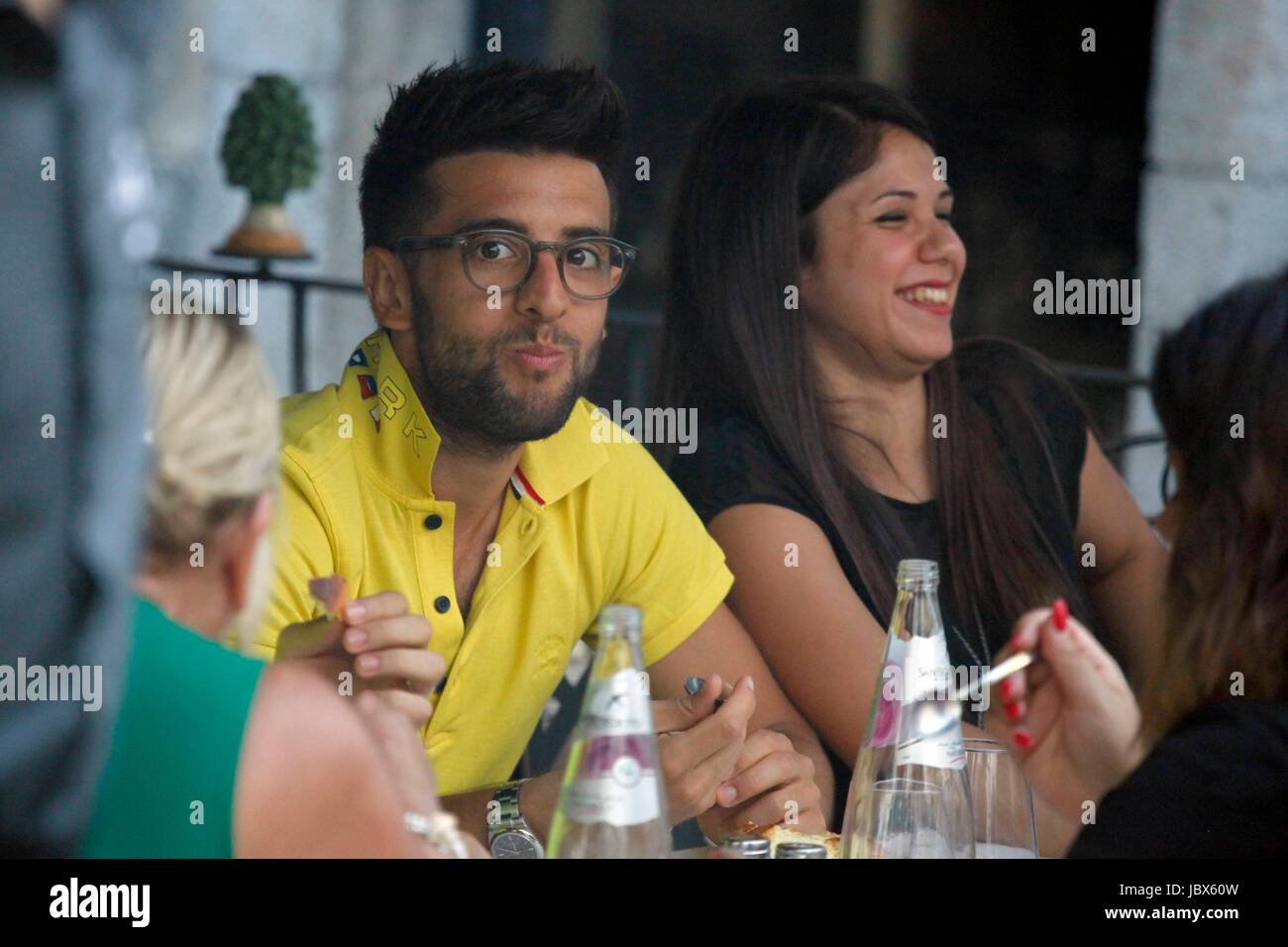 Special Fee Taormina Piero Barone And Girl Fabiola Bambara In The Picture Piero Barone Component Of The Trio Il Volo Gets Engaged In Taormina With A Beautiful Young Sicilian Like