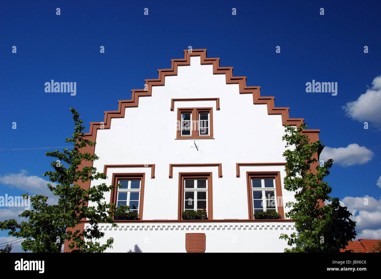 altes rathaus hagenbach / pfalzt Stock Photo