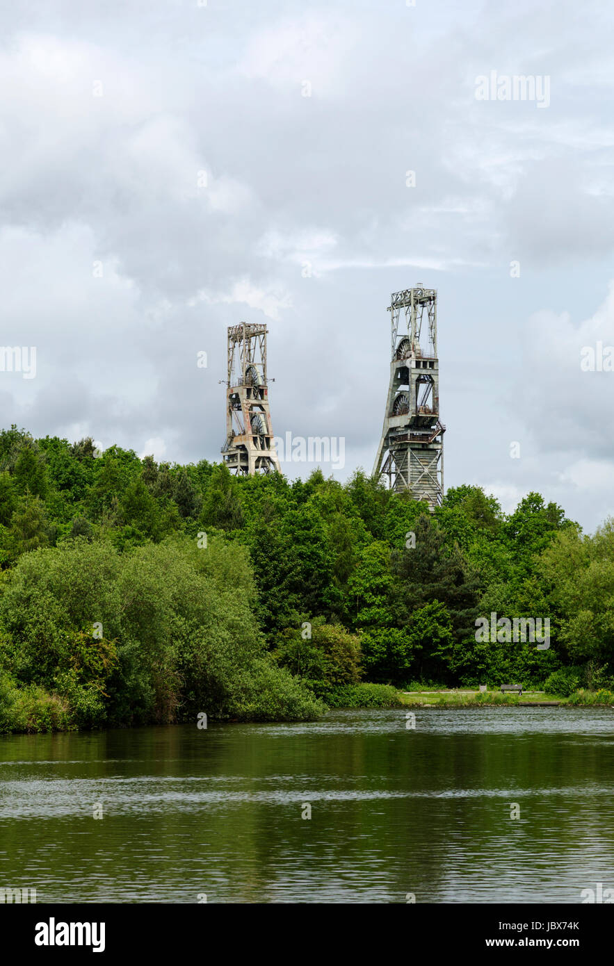 Remains of Clipstone Colliery Mansfield Stock Photo