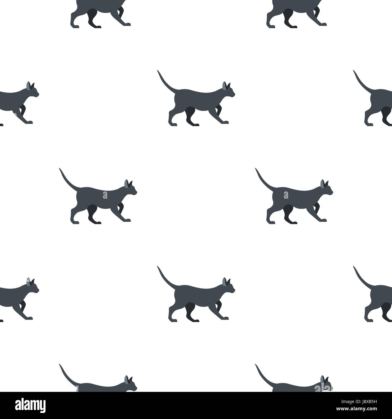 Solid Cat Pattern Cat pattern seamless Stock Vector Image & Art - Alamy
