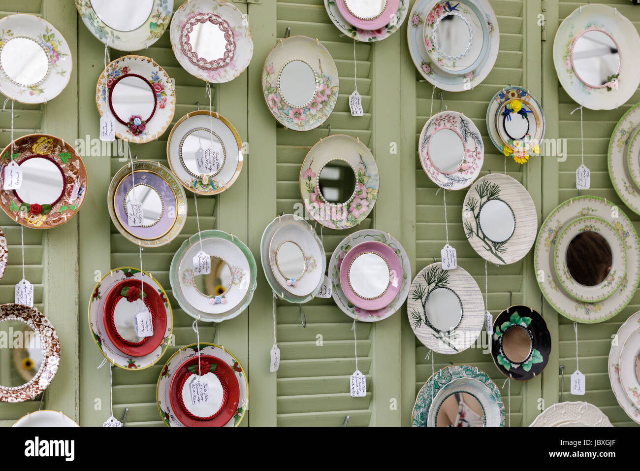 SHARON SPRINGS, NY, USA MAY 27 2017 Hand made products and crafts