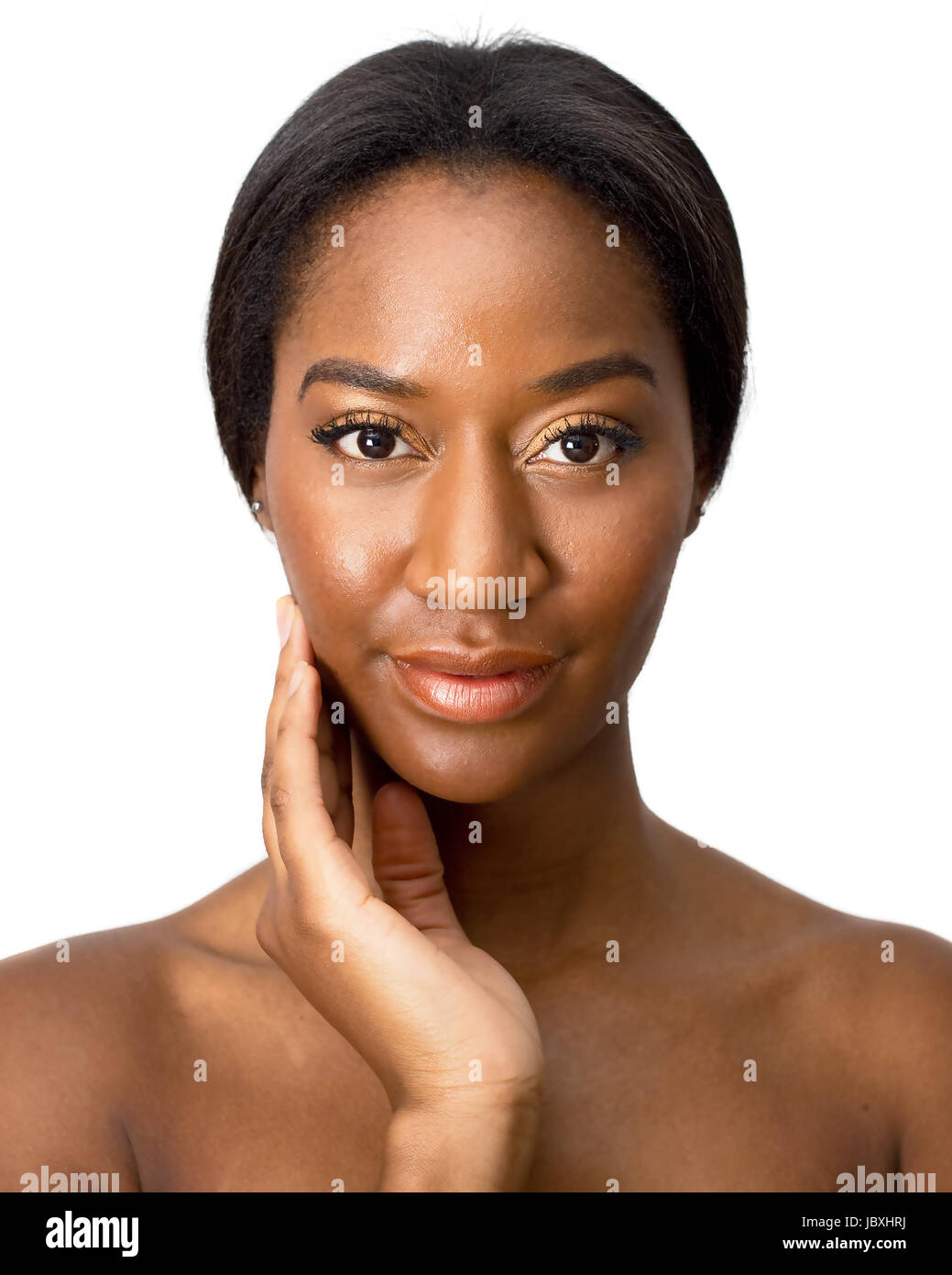 A beauty portrait of an african american woman Stock Photo - Alamy