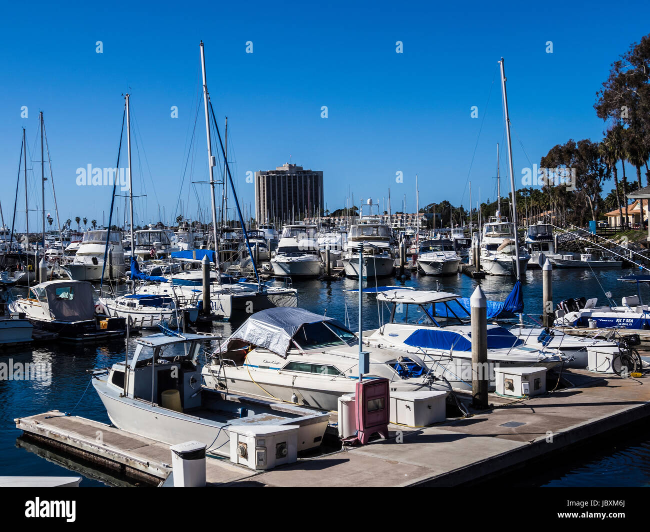 Marina Village marina, san diego ca us Stock Photo - Alamy