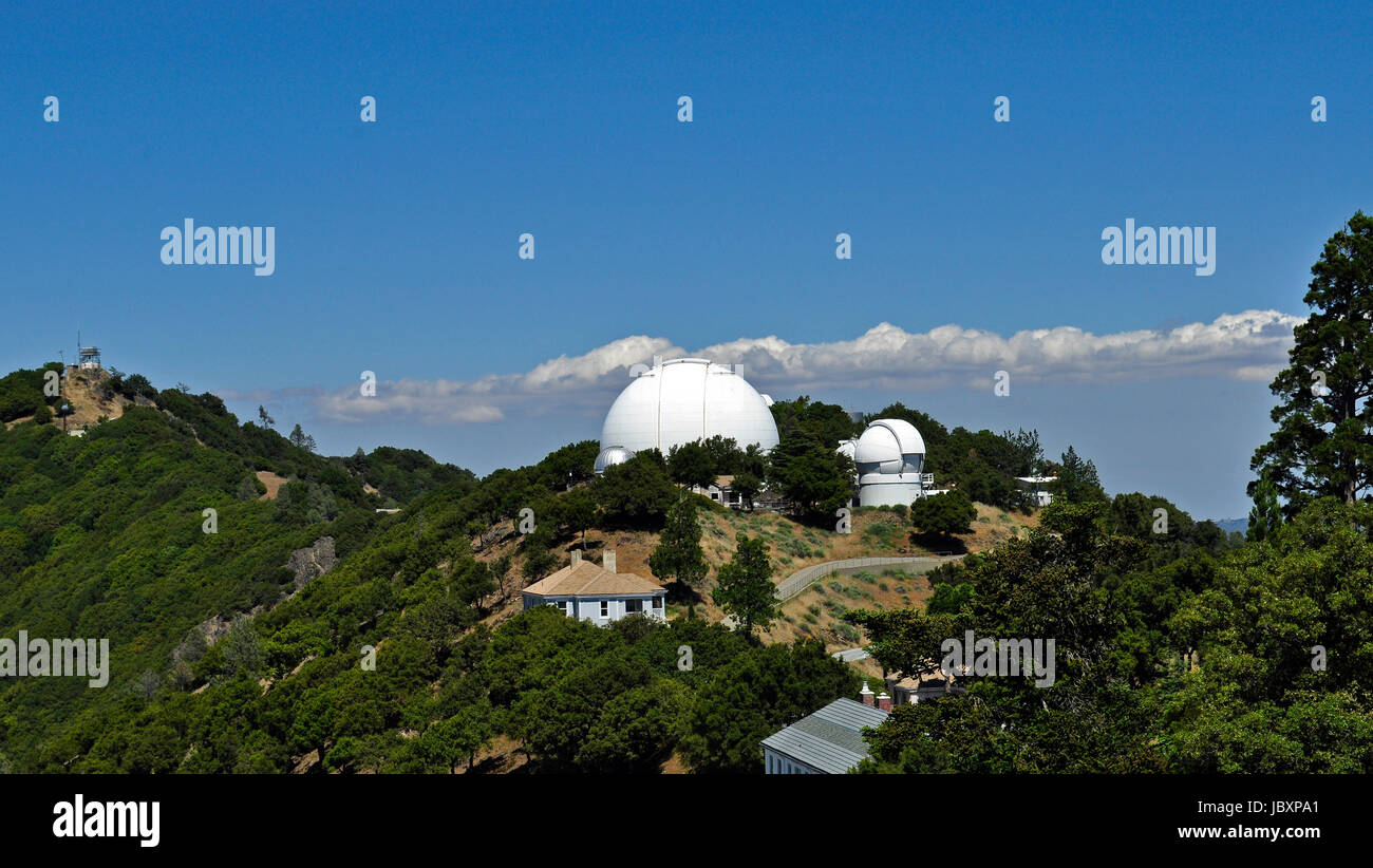 120 inch telescope, Lick Observatory, Mount Hamilton, California Stock Photo