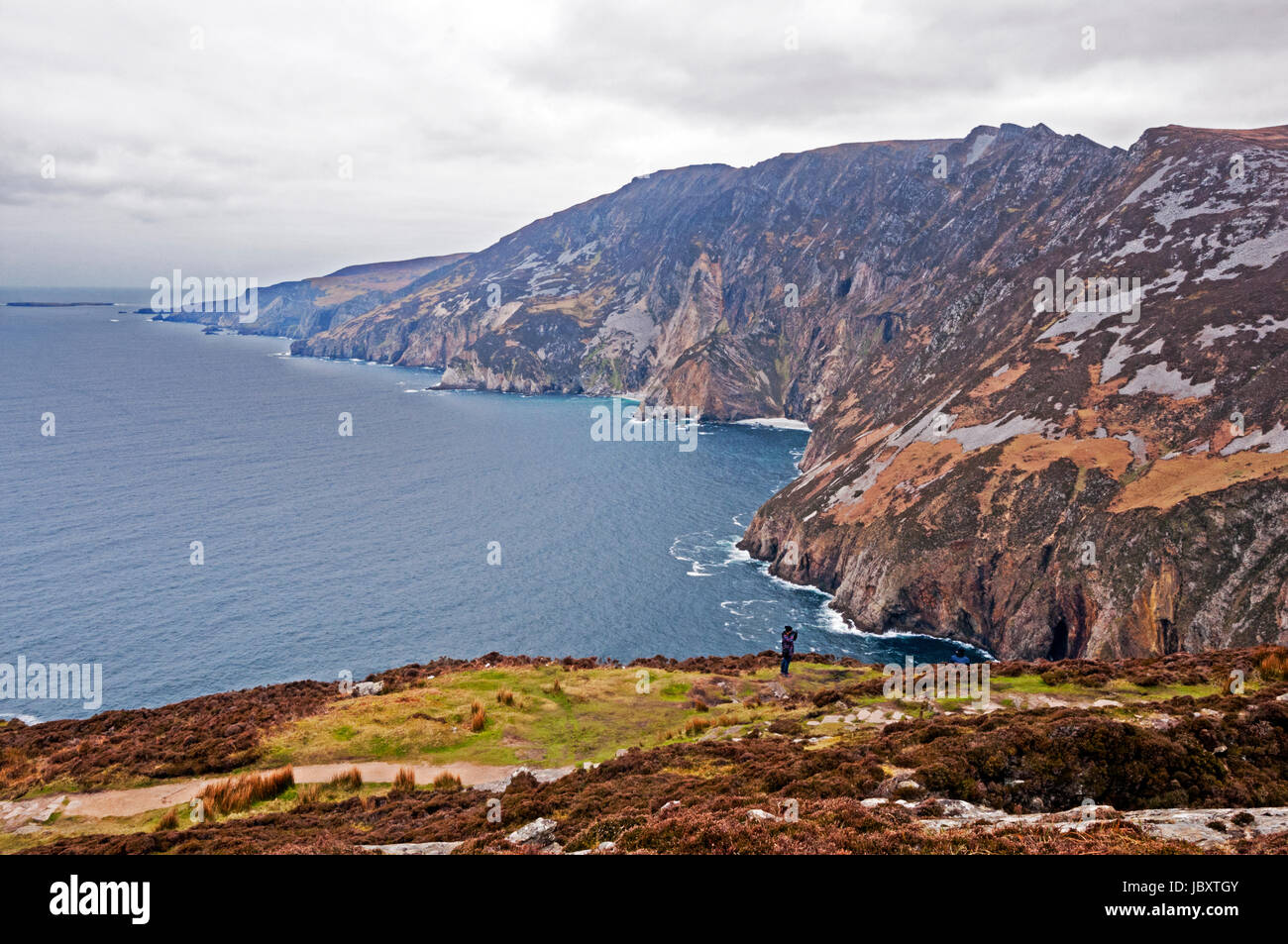 Slieve League sea cliffs, County Donegal, Ireland Stock Photo Alamy