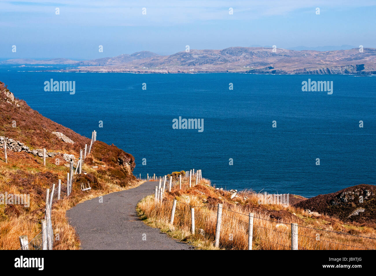 Views along the Horn Head loop drive, County Donegal, Ireland Stock