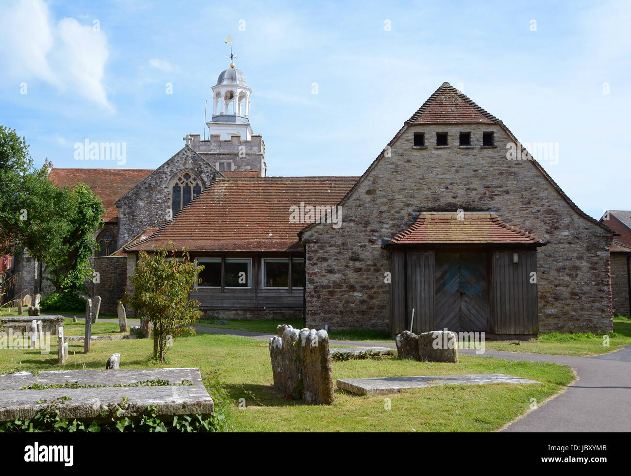 St. Thomas and All Saints Church and graveyard in Lymington, Hampshire Stock Photo Alamy