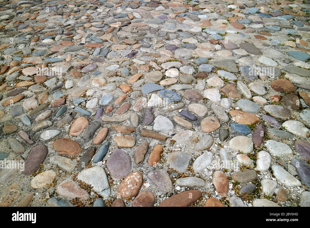 cobblestones on dock street in the old city of Philadelphia USA Stock Photo