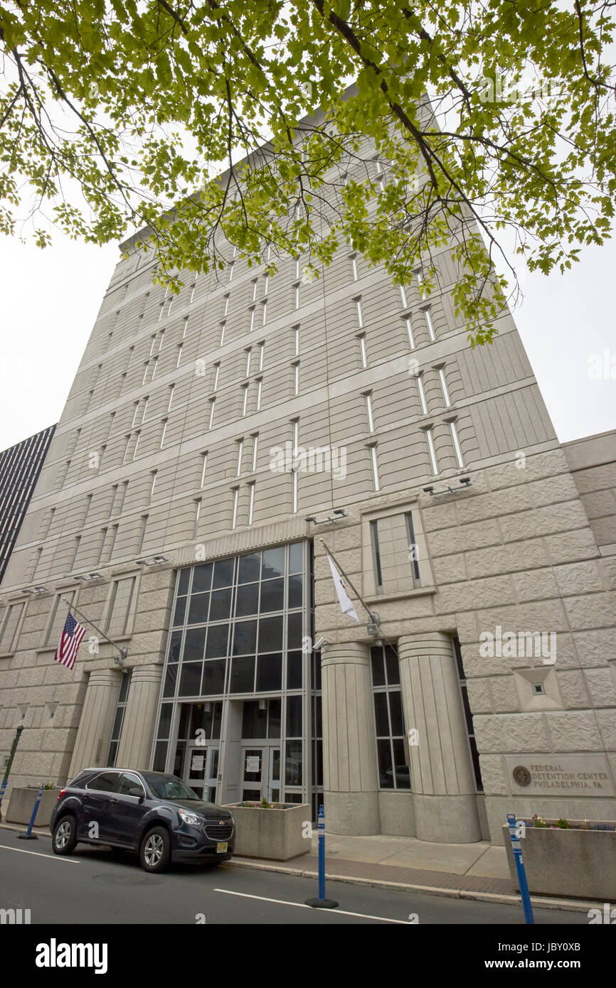 federal detention center Philadelphia USA Stock Photo