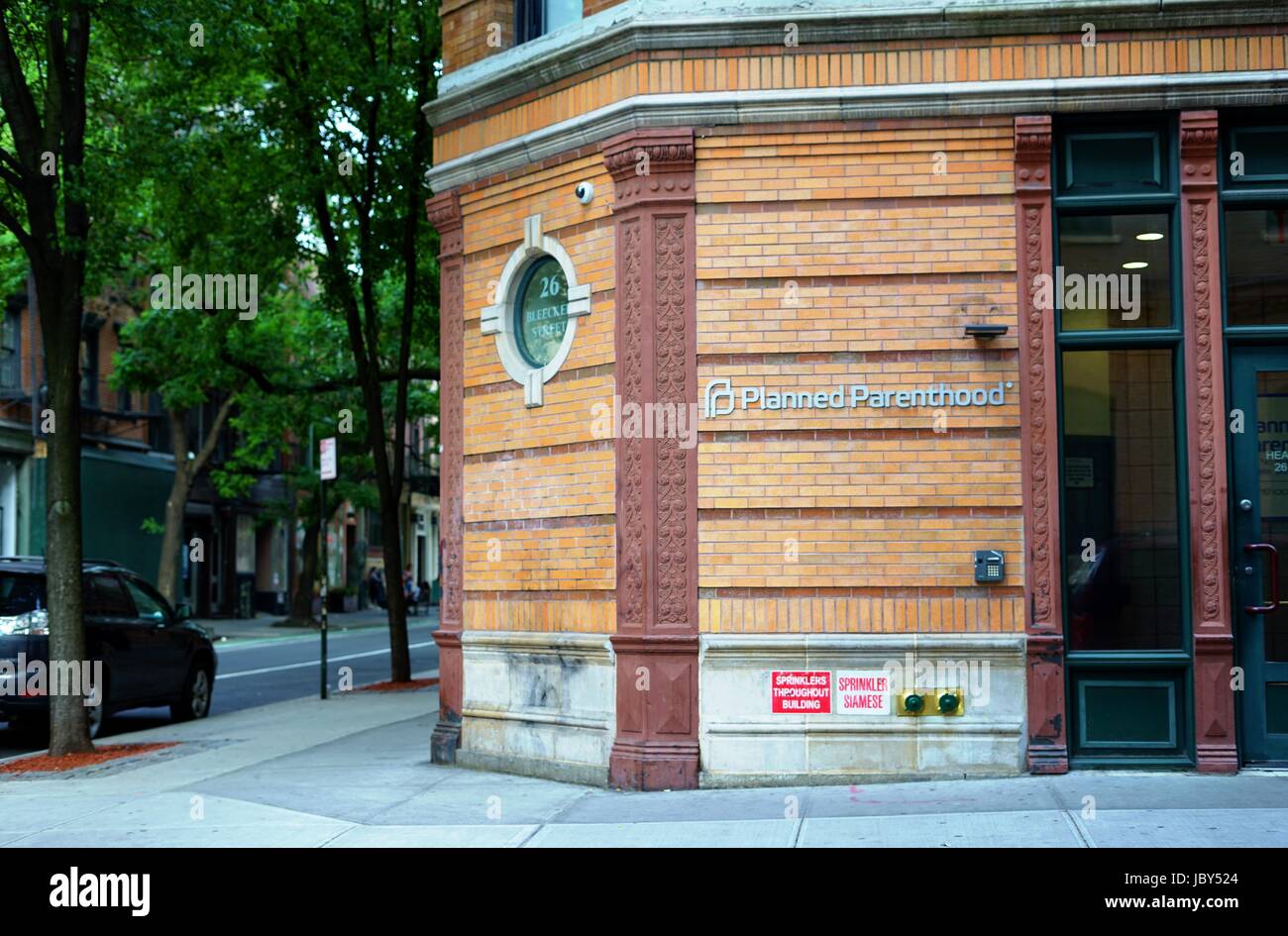 An office of Planned Parenthood on Bleecker Street in New York City Stock Photo