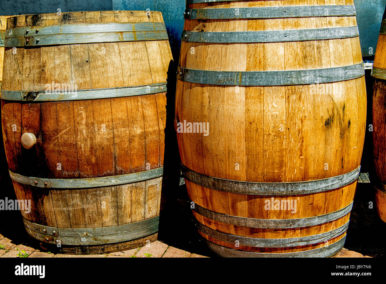 Old wine barrels Stock Photo Alamy