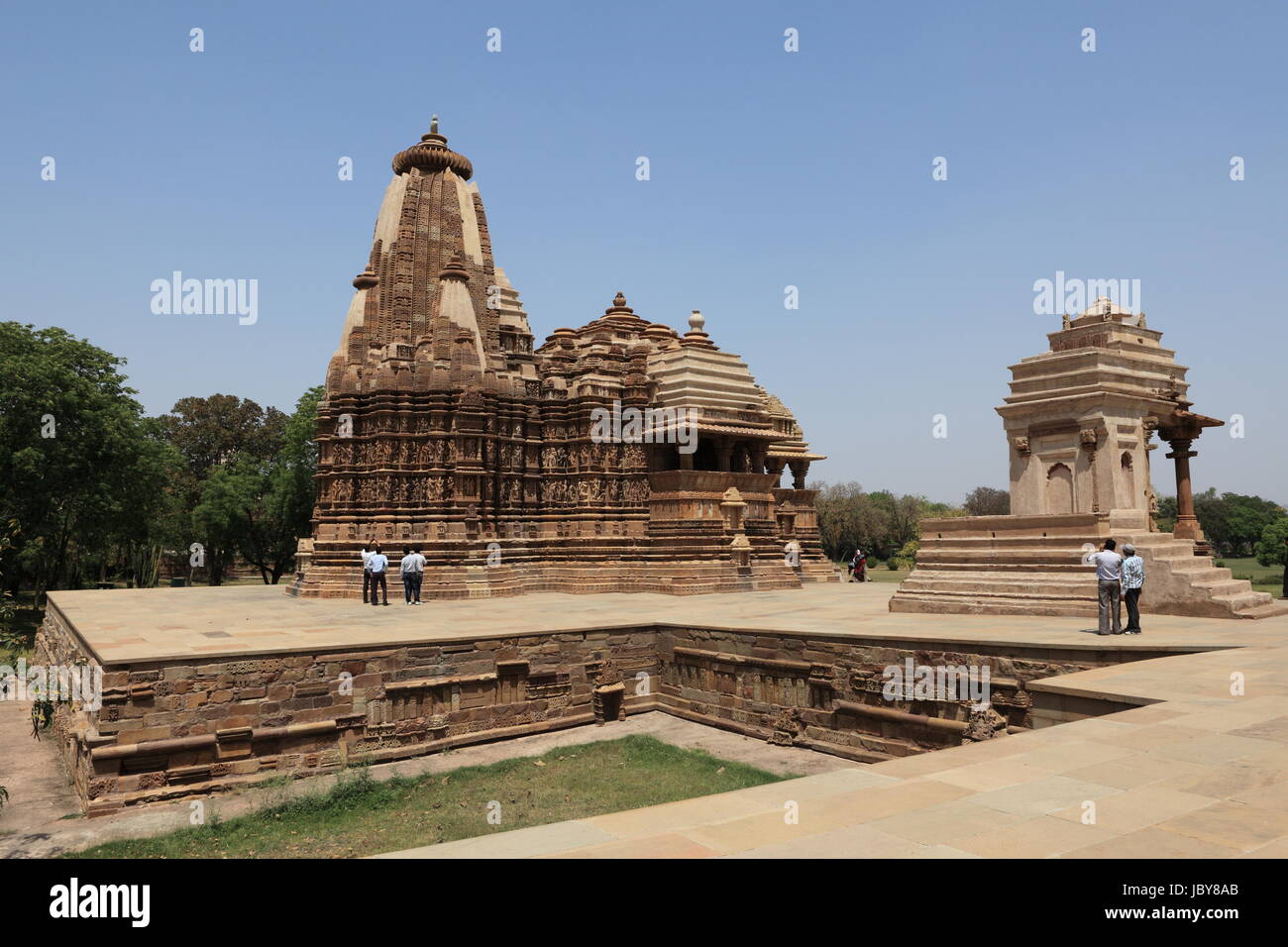 the temple city of khajuraho in india Stock Photo - Alamy