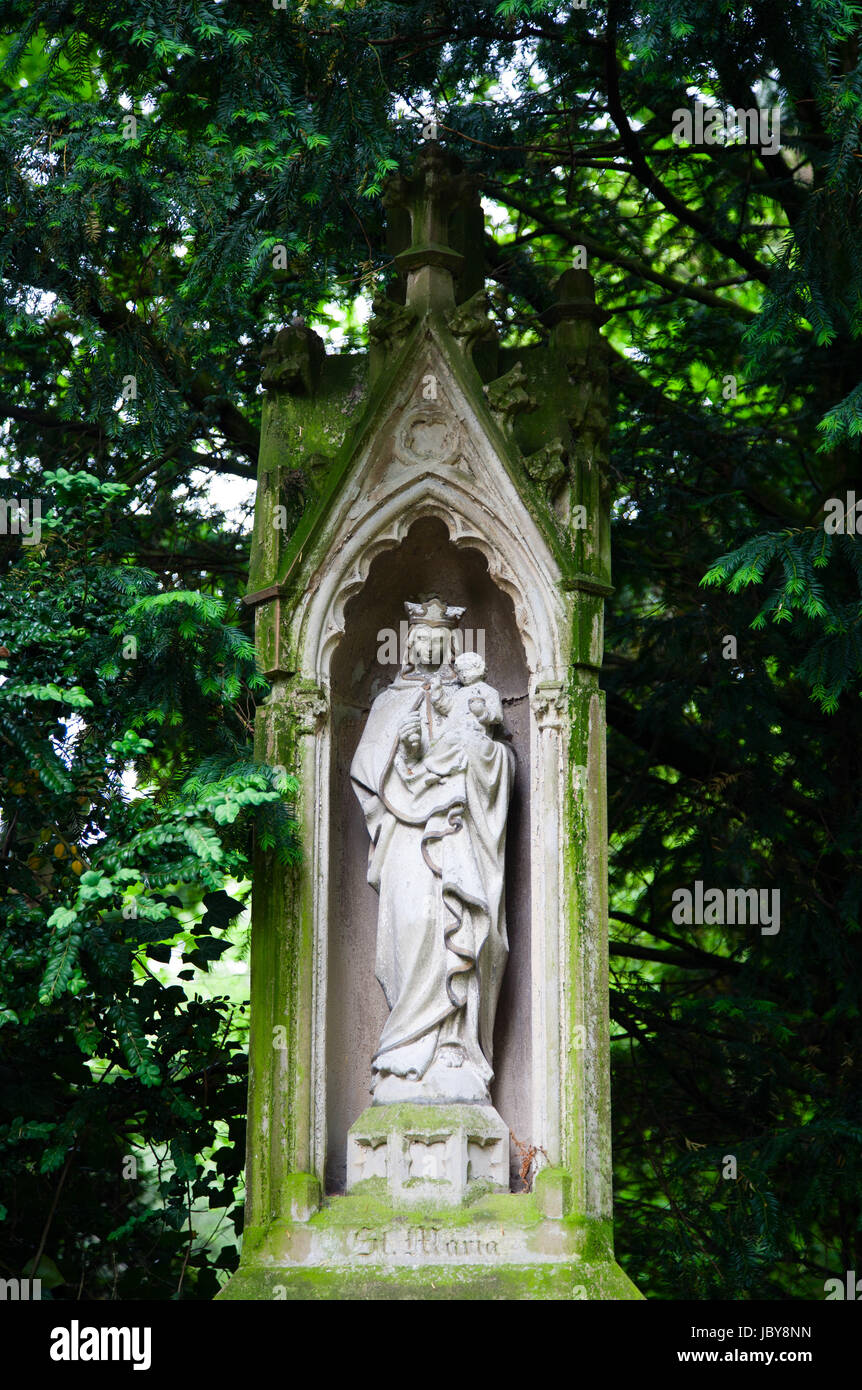 Grave at Melaten Friedhof in Cologne, Germany Stock Photo