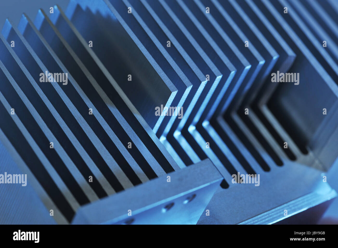 aluminum cooling fins Stock Photo Alamy