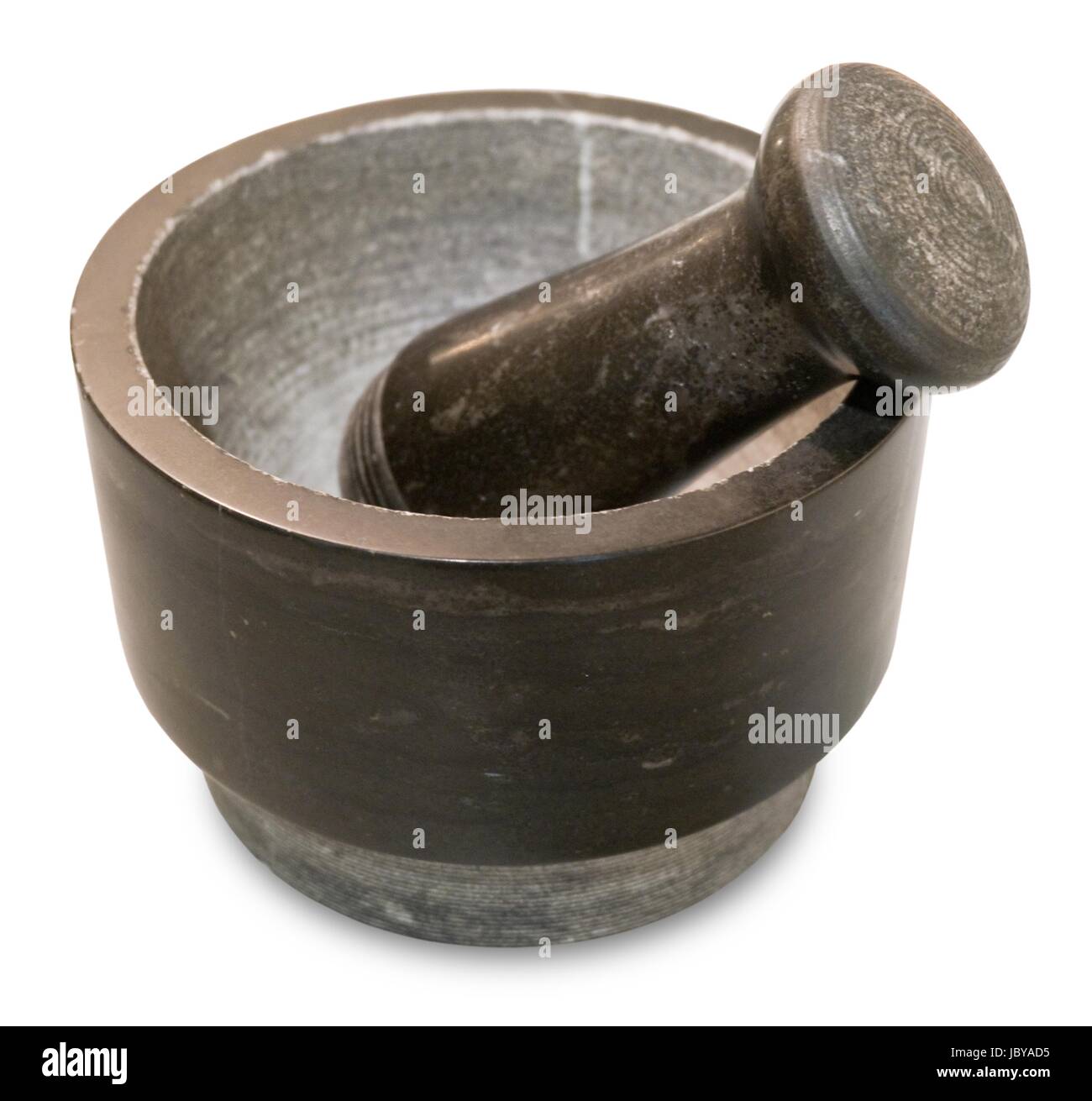 Kitchen Utensil, Black Granite Stone Mortar and Pestle Used for