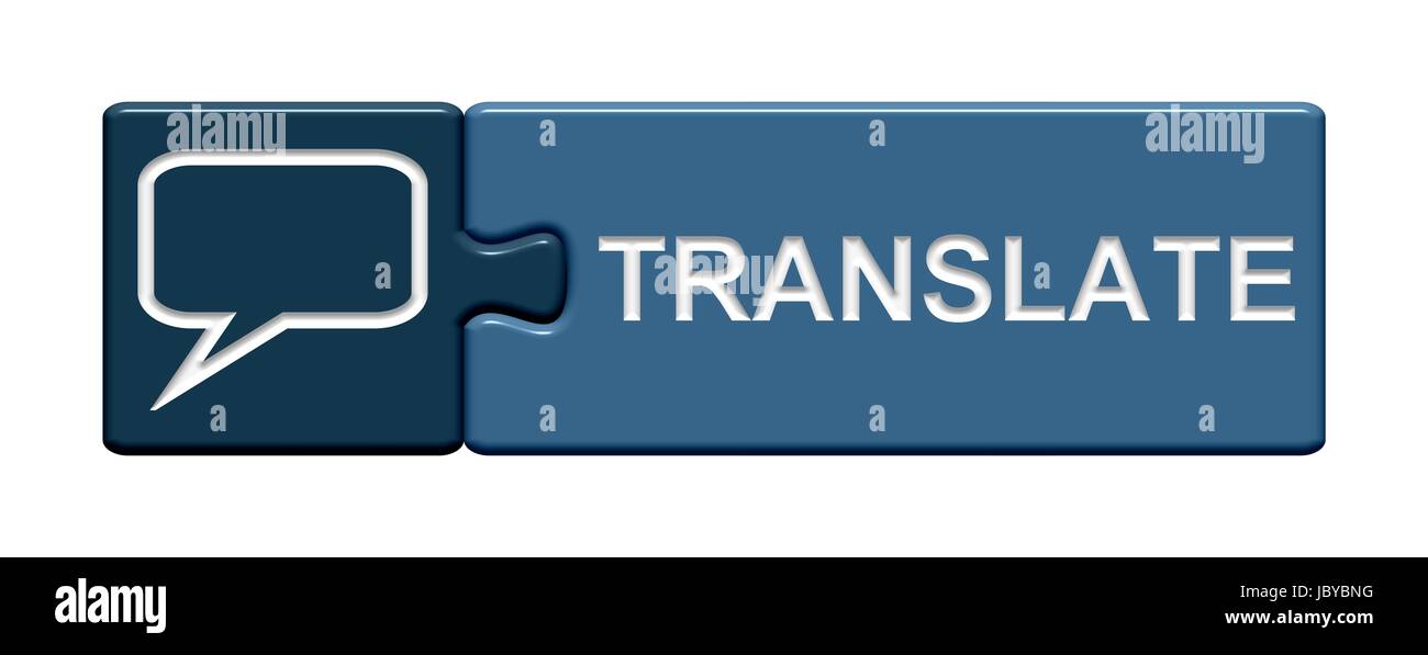 puzzle button translate Stock Photo Alamy