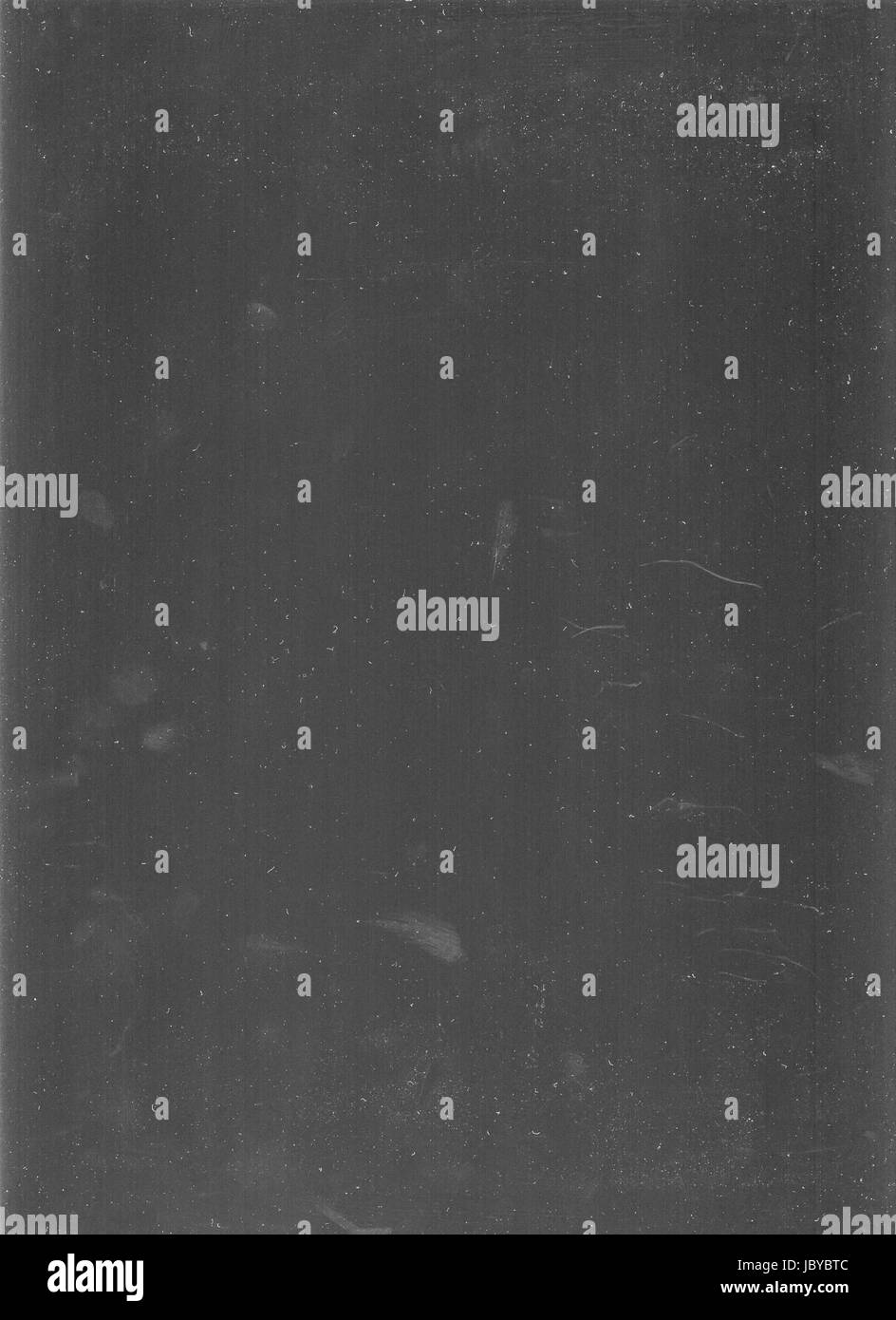 Dust, speckles and fingerprints on a dirty flatbed scanner causing image quality degradation Stock Photo