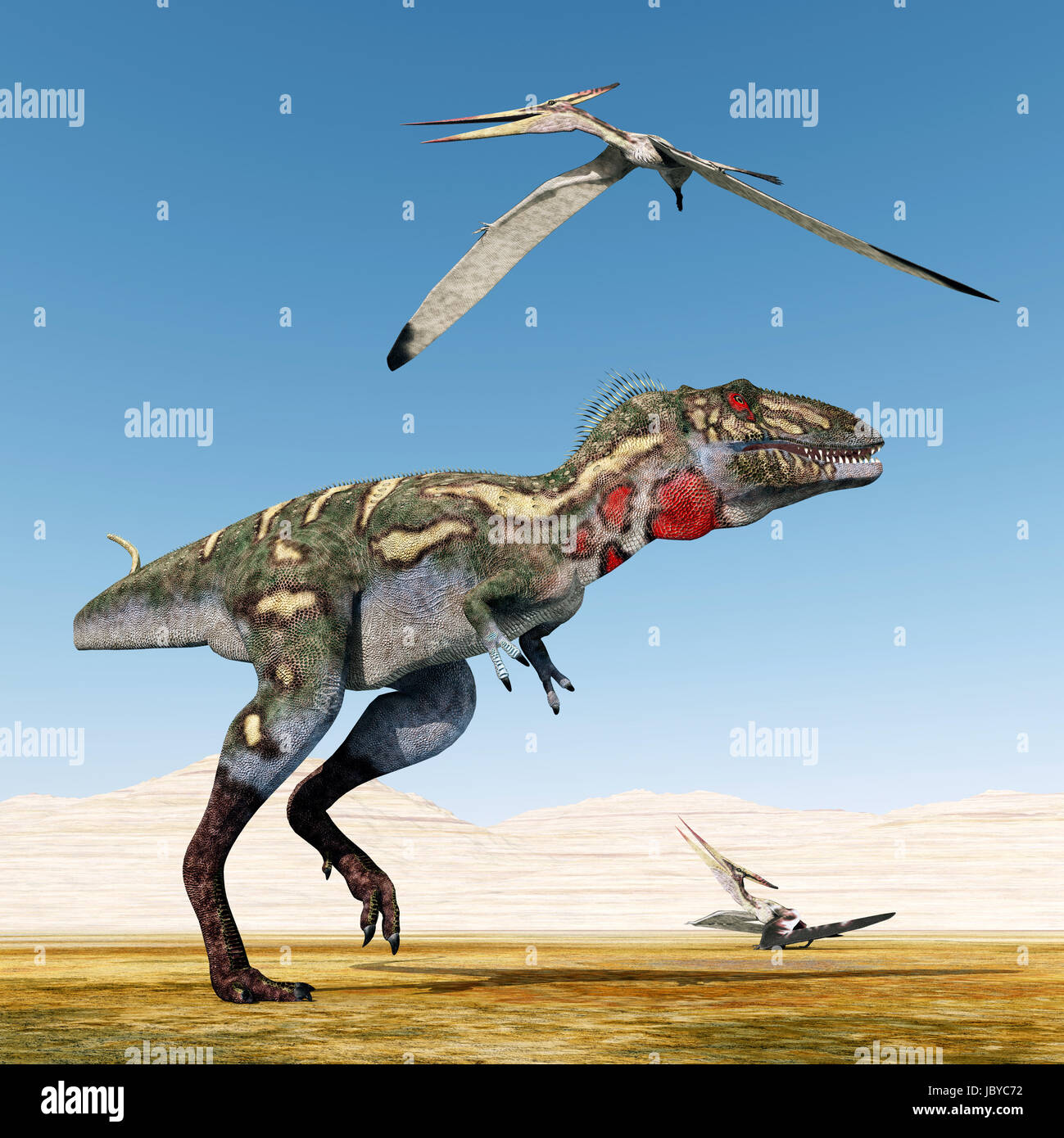 Nanotyrannus Dinosaur on the Run Stock Illustration - Illustration of  isolated, extinct: 47935822