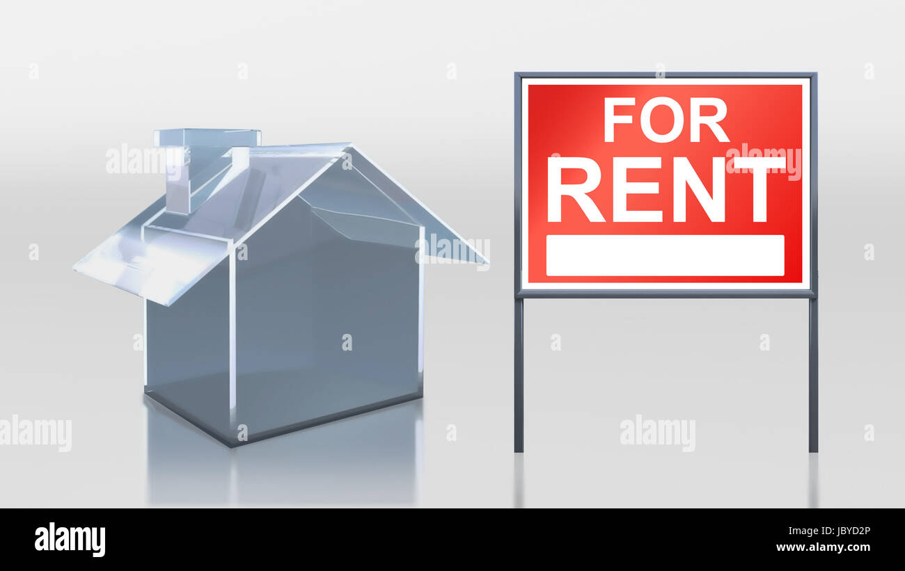 3d render of investment glass house for rent Stock Photo Alamy