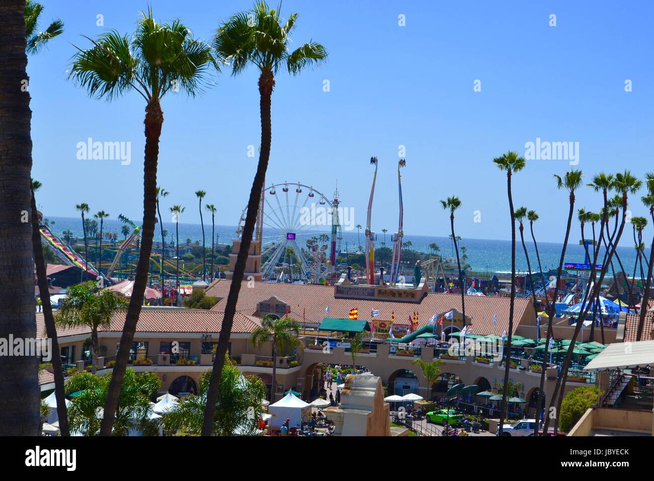 fairgrounds by the ocean, Del Mar, California Stock Photo