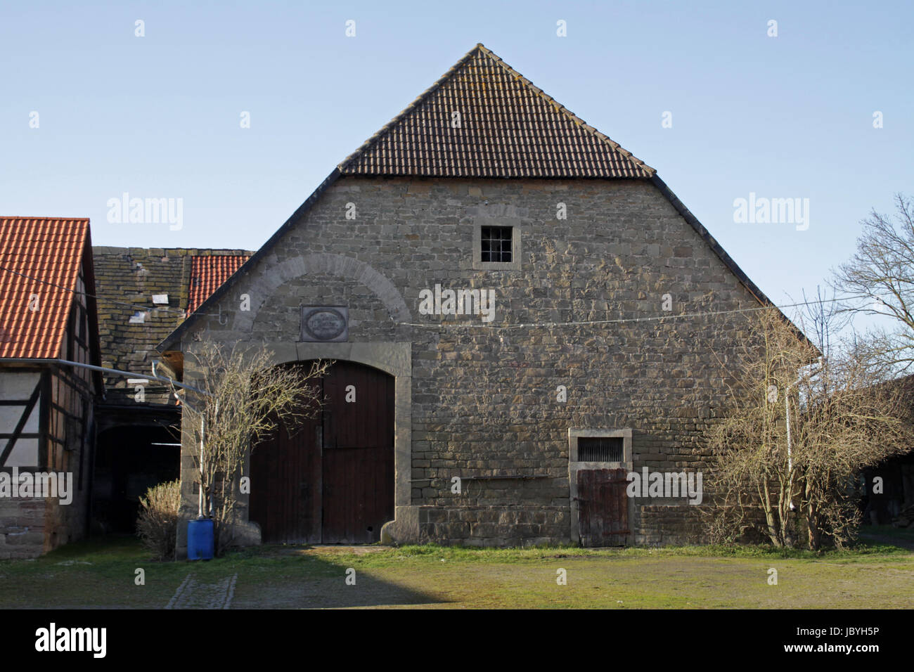 Alte Scheune in Grohnde Stock Photo