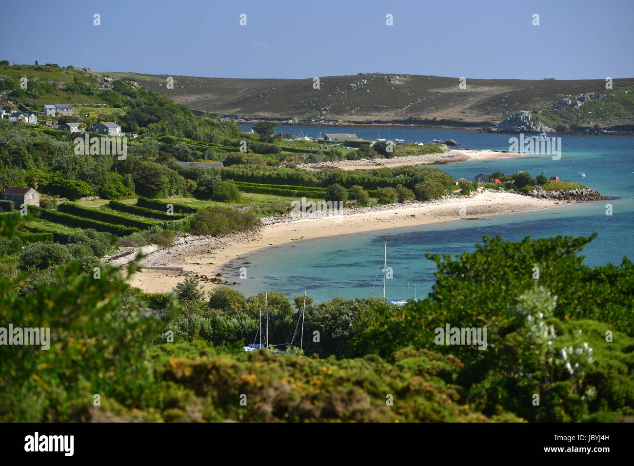 Green Bay, Bryher Scilly Isles Stock Photo
