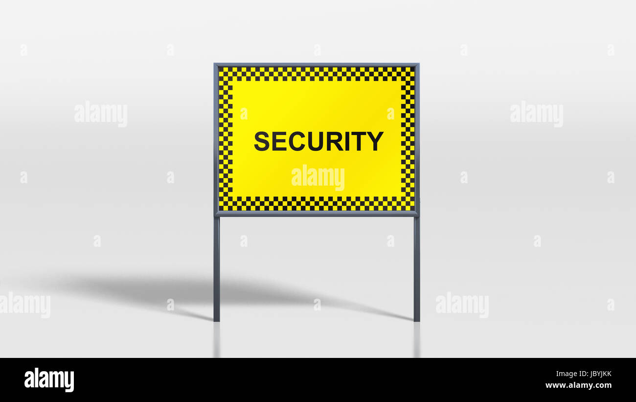 3d render of traffic signage stands security Stock Photo Alamy