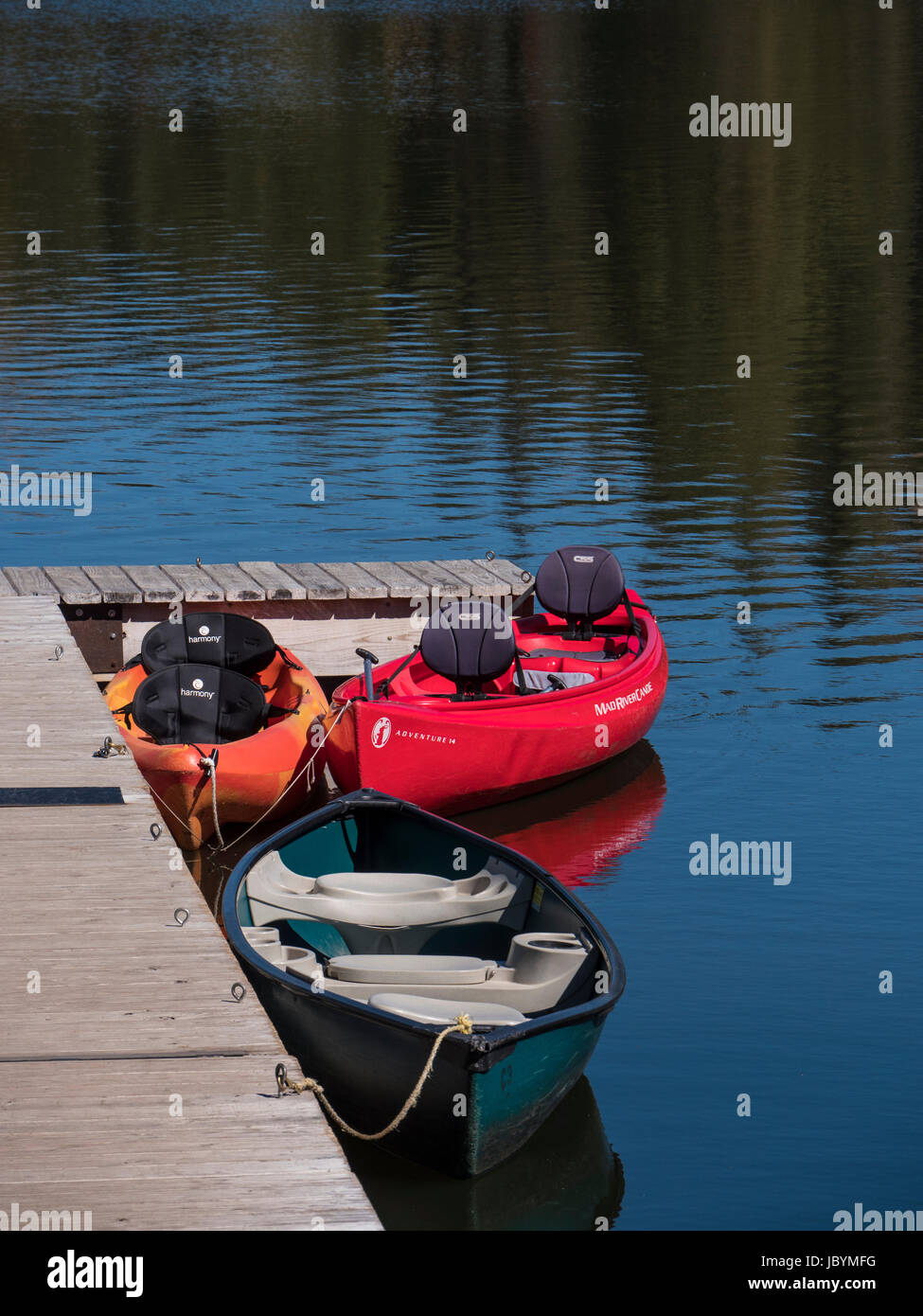 Canoe rental, Sylvan Lake, Custer State Park, South Dakota Stock Photo