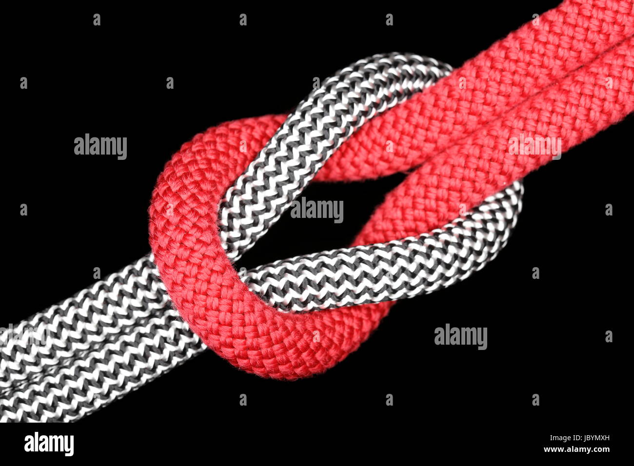 rotes und weißes Seil Stock Photo