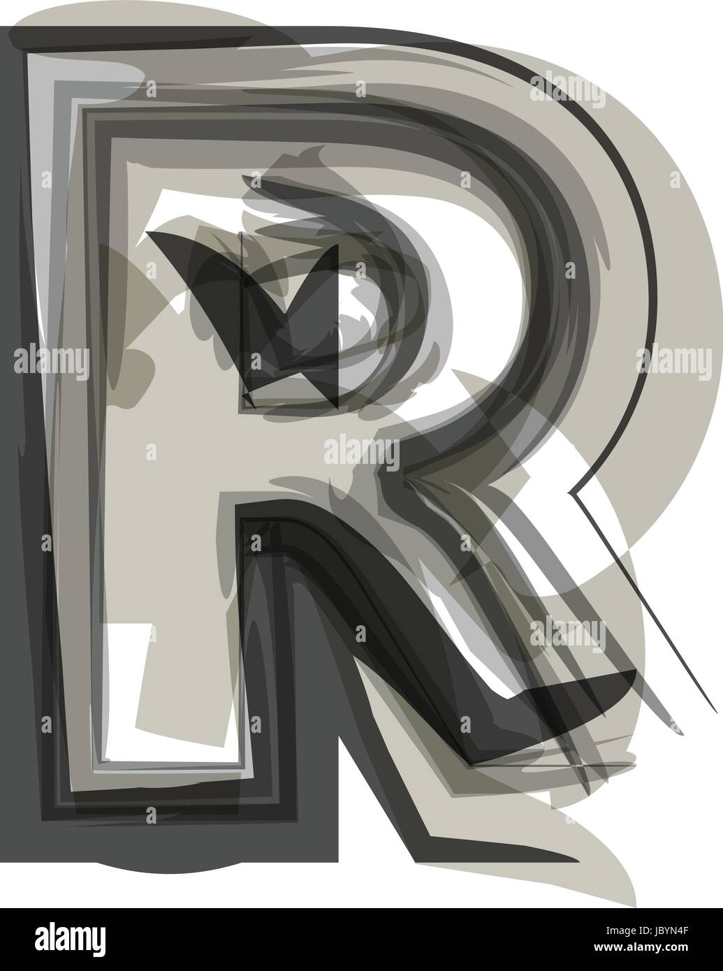 Abstract Letter R illustration Stock Vector Image & Art - Alamy