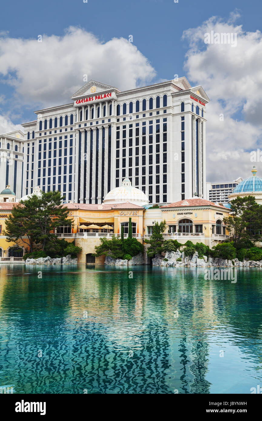 LAS VEGAS APRIL 18 Las Vegas boulevard in the morning on April 18