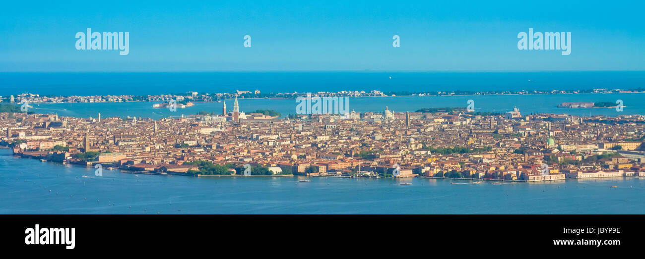 Aerial panoramic view of Venice, Italy, Europe Stock Photo - Alamy