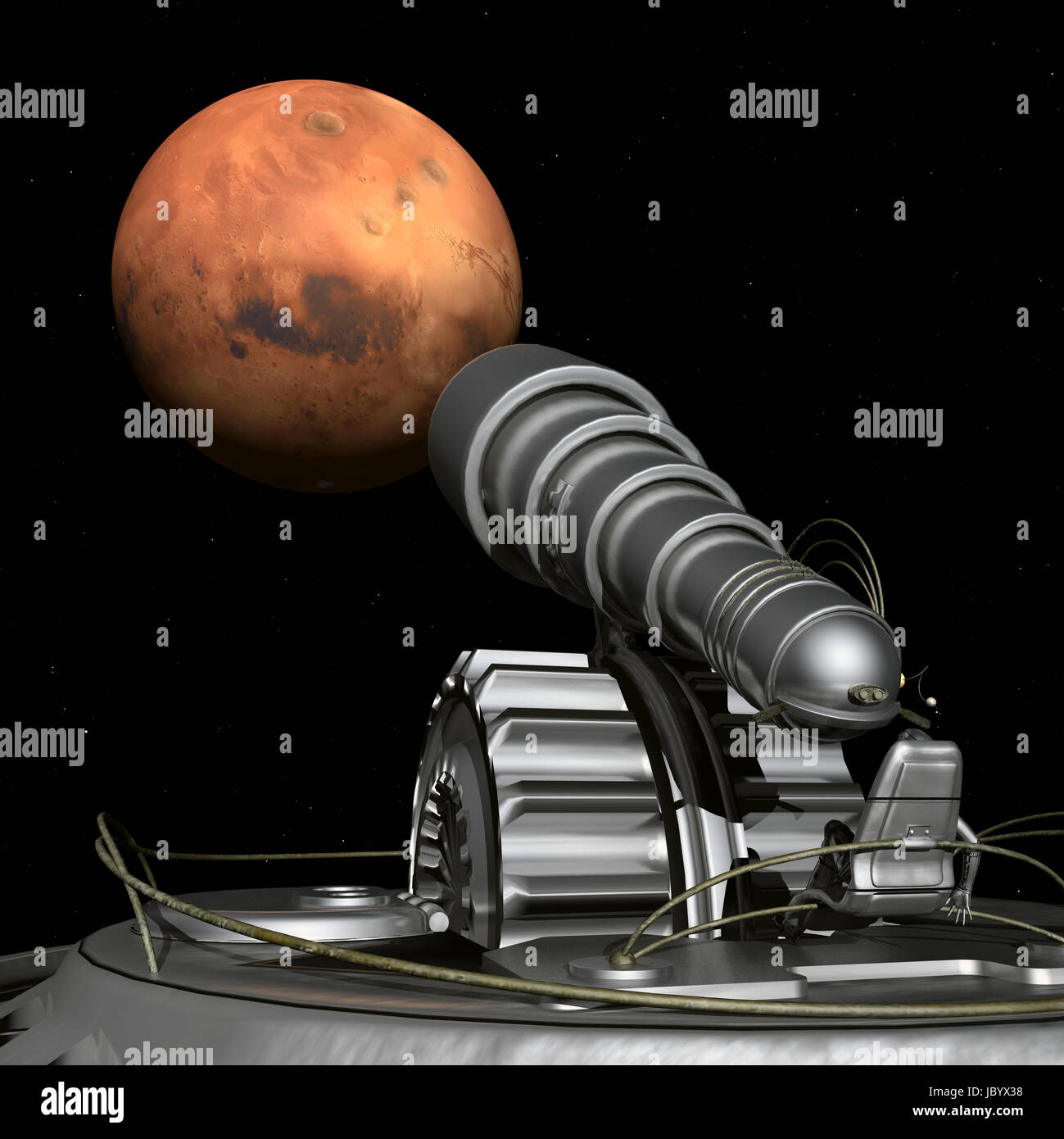 the exploration of mars Stock Photo